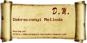 Debreczenyi Melinda névjegykártya